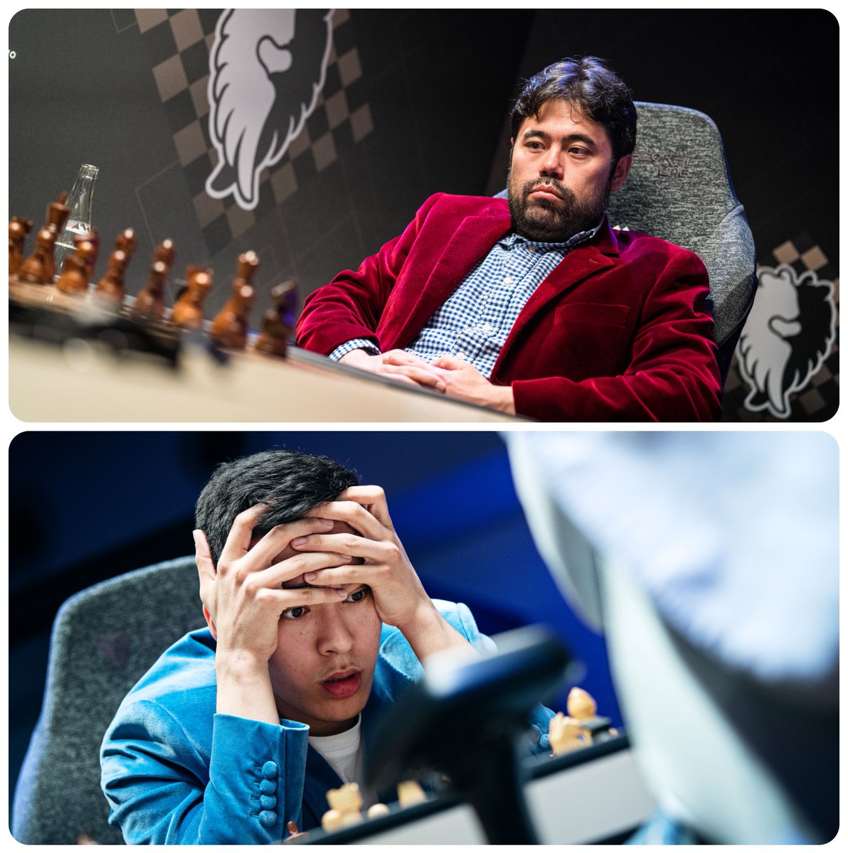 GMJuditPolgar's tweet photo. The art of concentration ❤😉
@MagnusCarlsen @GMHikaru @rpraggnachess @NodirbekGM
#ChessConnectsUs @freestyle_chess @chess24 #heartbeating #faces #chessplayers #intensity #photography
📷 @StevBonhage & @LennartOotes https://t.co/mG7lqSxiQ9