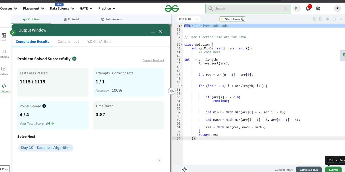pavansaiki's tweet image. #gfg160 #geekstreak2025 #geekforgeeks done my day-9...