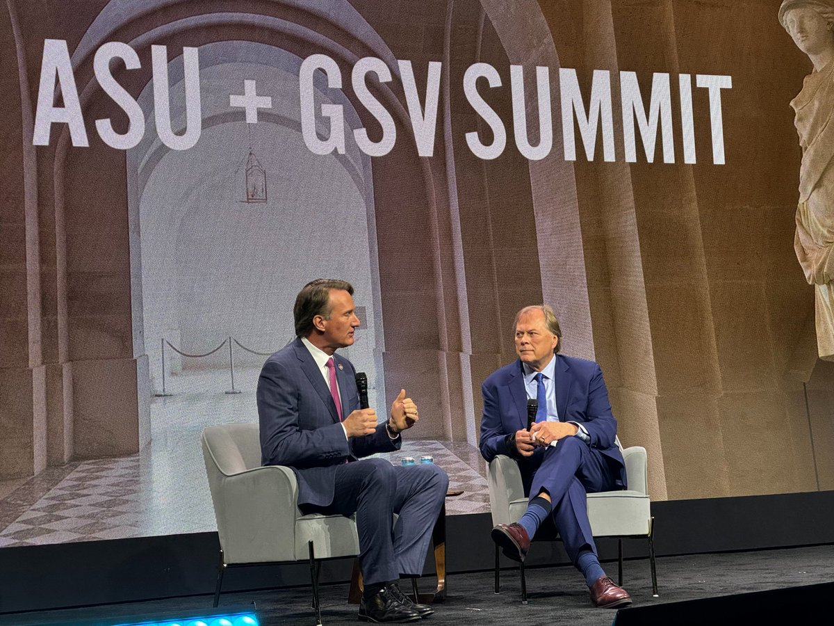 NGA (@natlgovsassoc) on Twitter photo Today at the 2025 <a href="/asugsvsummit/">ASU+GSV</a>, <a href="/GovernorVA/">Governor Glenn Youngkin</a> Youngkin talked about the importance of high standards & expectations for students & schools, and his ALL In Virginia initiative to improve attendance, accelerate literacy & prioritize learning. Learn more: governor.virginia.gov/newsroom/news-โฆ Today at the 2025 <a href="/asugsvsummit/">ASU+GSV</a>, <a href="/GovernorVA/">Governor Glenn Youngkin</a> Youngkin talked about the importance of high standards & expectations for students & schools, and his ALL In Virginia initiative to improve attendance, accelerate literacy & prioritize learning. Learn more: governor.virginia.gov/newsroom/news-โฆ
