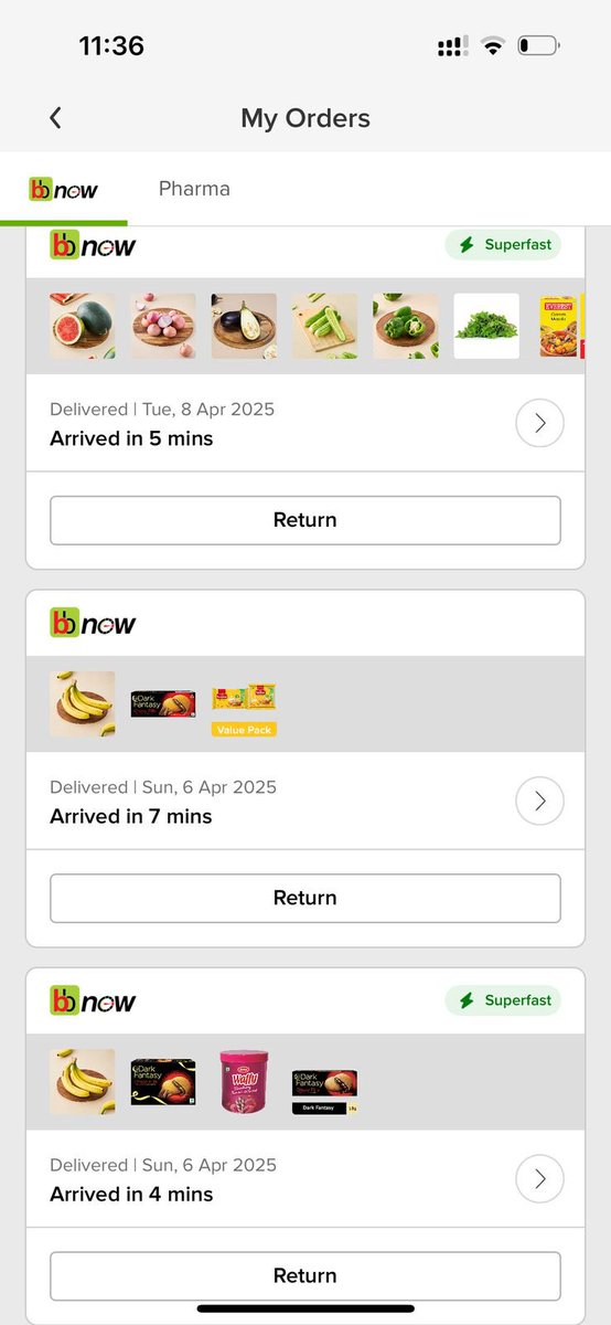 CAGPANDEY's tweet photo. @Swiggy @SwiggyCares Swiggy insta kindly change ur service name to Swiggy delay - if you are delivering items in 45 mins . Learn from @bigbasket_com how to deliver . SS of your delivery status and delivery status of @bigbasket_com If you can’t, shut it down . @astha_1990 https://t.co/m1zr6047lR