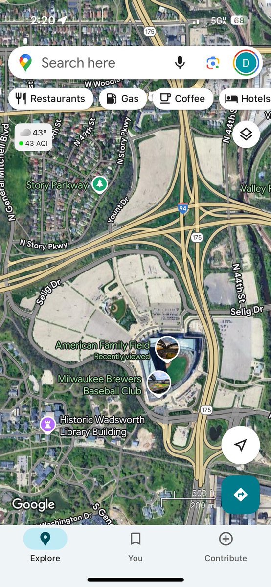 Stadiums off a highway surrounded by an ocean of parking lots and nothing within walking distance gotta be some of the saddest infrastructure America has ever produced