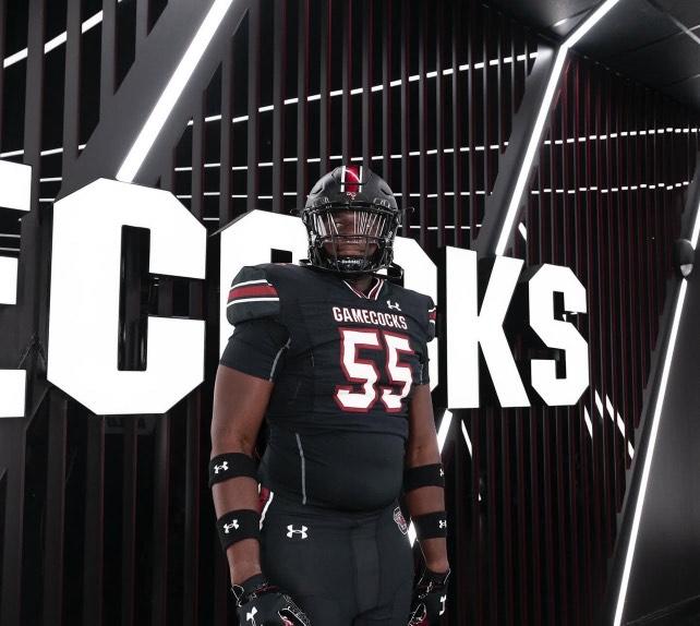 I will be at South Carolina tomorrow ❗  <a href="/CoachTeasley/">Lonnie Teasley</a> <a href="/SamSerbay/">Serbay</a> <a href="/GamecockFB/">South Carolina Football</a> <a href="/CoachSBeamer/">Shane Beamer</a> <a href="/DamolaAjidahun/">Damola Ajidahun</a> <a href="/TMobusa/">TrenchMOBUSA</a> <a href="/JuliusTrenches/">Julius Williams</a> <a href="/BigSkippin_75/">Coach Jordan Harris</a> <a href="/RedElephant_FB/">Gainesville HS Football</a> <a href="/RecruitTheG/">Gainesville FB Recruiting</a>