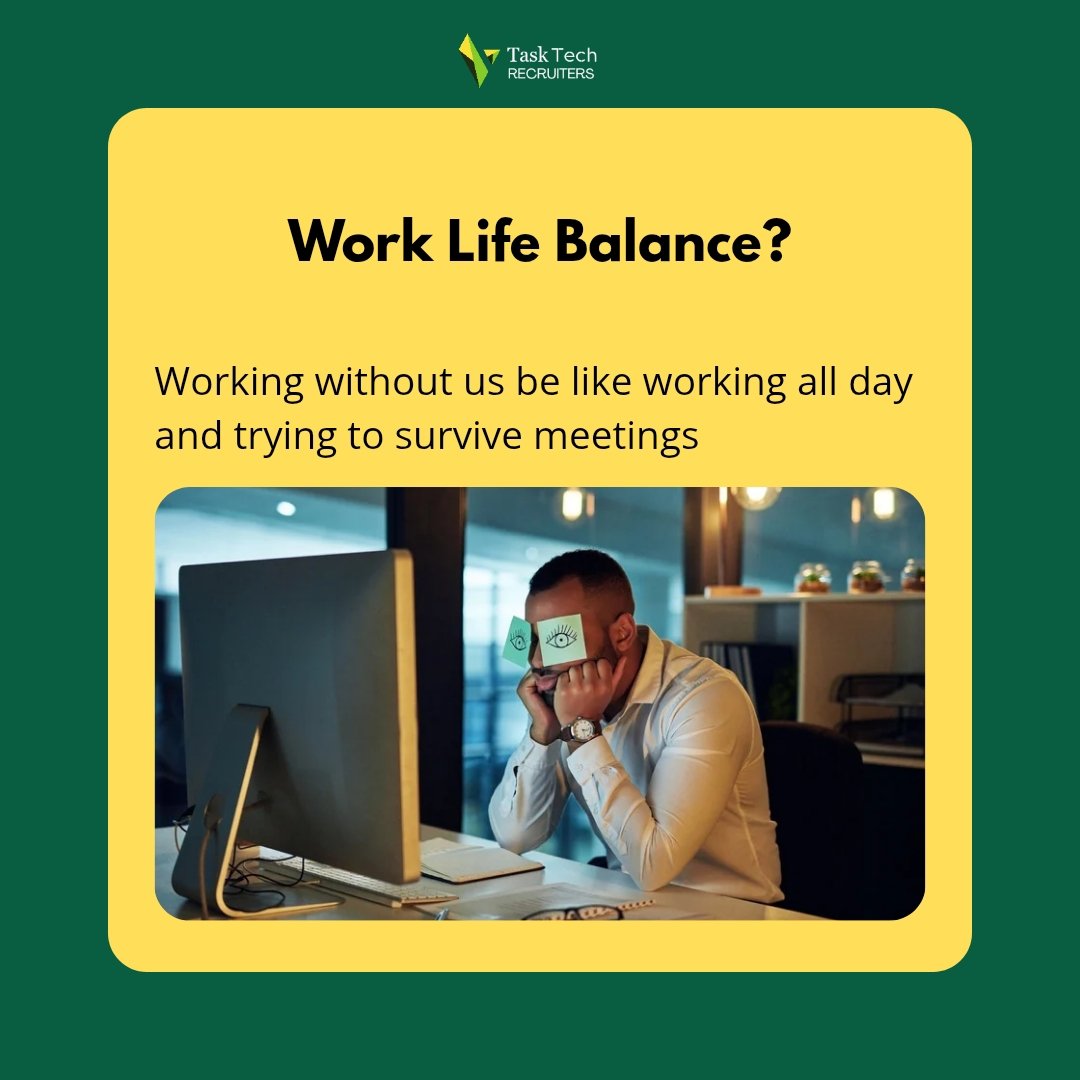 tasktechrecruit's tweet image. Ready for a job with better work-life balance? Tasktech Recruiters has the perfect role for you!

#WorkLifeBalance #TasktechRecruiters #RemoteJobs #TechCareers