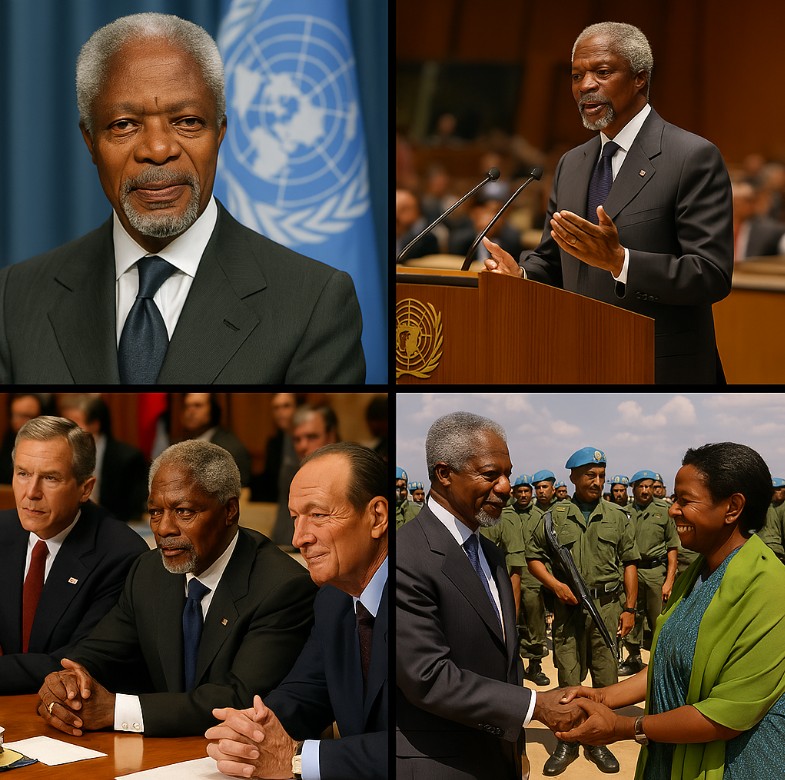 FactsoftheDay30's tweet photo. 🌑 April 8, 2024: A total solar eclipse was visible across North America, from Mexico to Canada.
 🎂Born today: Kofi Annan, Nobel Peace Prize winner &amp; former UN leader.
#April8 #SolarEclipse #KofiAnnan #Legends #hits #GlobalLegends #LiteratureAndLyrics #WorldCulture #Timeless https://t.co/MlSrbpuHMy