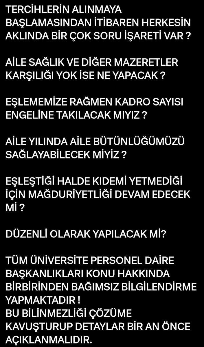 #MerkeziTayinUnvYe 
<a href="/Akparti/">AK Parti</a> <a href="/RTErdogan/">Recep Tayyip Erdoğan</a> <a href="/isikhanvedat/">Prof. Dr. Vedat Işıkhan</a> <a href="/AhmetAYDIN_02/">Ahmet AYDIN</a> <a href="/csgbakanligi/">T.C. Çalışma ve Sosyal Güvenlik Bakanlığı</a> <a href="/tcailesosyal/">T.C. Aile ve Sosyal Hizmetler Bakanlığı</a> <a href="/MahinurOzdemir/">Mahinur Özdemir Göktaş</a> <a href="/yavuzselimkiran/">Yavuz Selim KIRAN</a> <a href="/Ykskgrtm/">Yükseköğretim İletişim</a> <a href="/erolozvar/">Erol Özvar</a>  <a href="/batikanaksoy/">Batıkan Aksoy</a> <a href="/SenturkBilal/">bilalşentürk</a> <a href="/cbsbb/">T.C. Cumhurbaşkanlığı Strateji ve Bütçe Başkanlığı</a> <a href="/_aliyalcin_/">Ali YALÇIN</a> <a href="/SSMahmutFaruk/">Mahmut Faruk DOĞAN</a>  <a href="/RTEdijital/">Erdoğan Dijital Medya</a> <a href="/tcbestepe/">T.C. Cumhurbaşkanlığı</a>