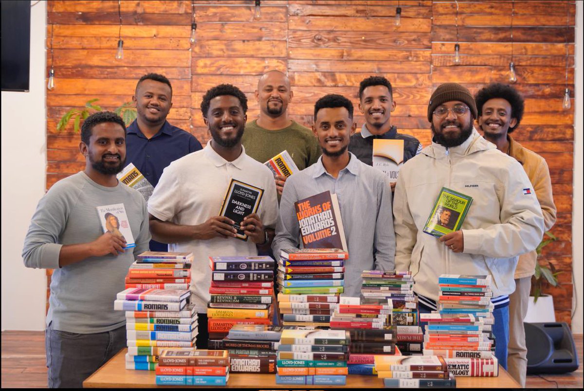 JoshPannell's tweet photo. Thank you @banneroftruth for these books given to Trinity Fellowship Pastors College. https://t.co/Gv4oEqEmdw