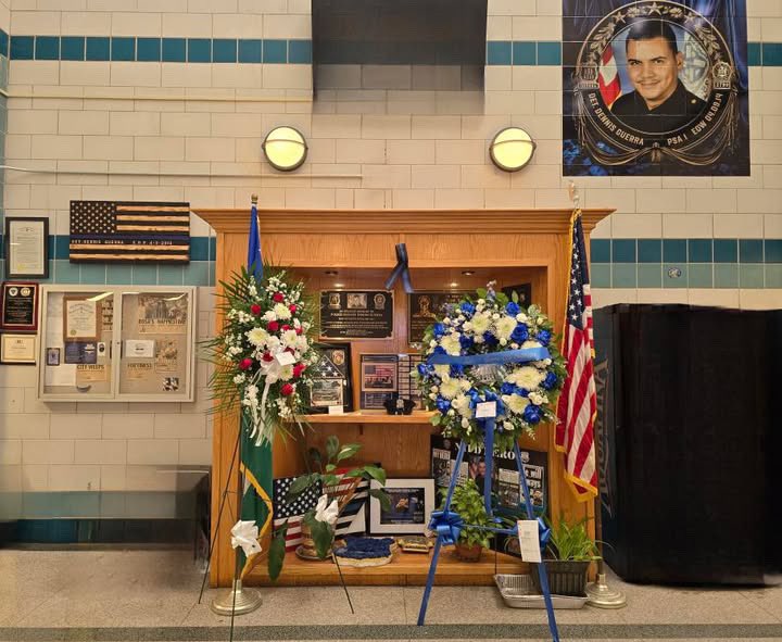NYPD Housing PSA 1 (@nypdpsa1) on Twitter photo Today, we pause to remember our Hero, The Late Det. Dennis Guerra who gave his all to the citizens of the City of New York. Thank you Det. Guerra. We will never forget you. Sleep Well. <a href="/NYPDnews/">NYPD NEWS</a> <a href="/NYPDPC/">Jessica S. Tisch</a> <a href="/NYPD1stDep/">Tania Kinsella</a> <a href="/NYPDHousing/">NYPD Chief of Housing</a> <a href="/NYPDBklynSouth/">NYPD Brooklyn South</a> <a href="/NYPDCommAffairs/">NYPD Community Affairs</a> <a href="/NYPDChiefOfDept/">NYPD Chief of Department</a> Today, we pause to remember our Hero, The Late Det. Dennis Guerra who gave his all to the citizens of the City of New York. Thank you Det. Guerra. We will never forget you. Sleep Well. <a href="/NYPDnews/">NYPD NEWS</a> <a href="/NYPDPC/">Jessica S. Tisch</a> <a href="/NYPD1stDep/">Tania Kinsella</a> <a href="/NYPDHousing/">NYPD Chief of Housing</a> <a href="/NYPDBklynSouth/">NYPD Brooklyn South</a> <a href="/NYPDCommAffairs/">NYPD Community Affairs</a> <a href="/NYPDChiefOfDept/">NYPD Chief of Department</a>