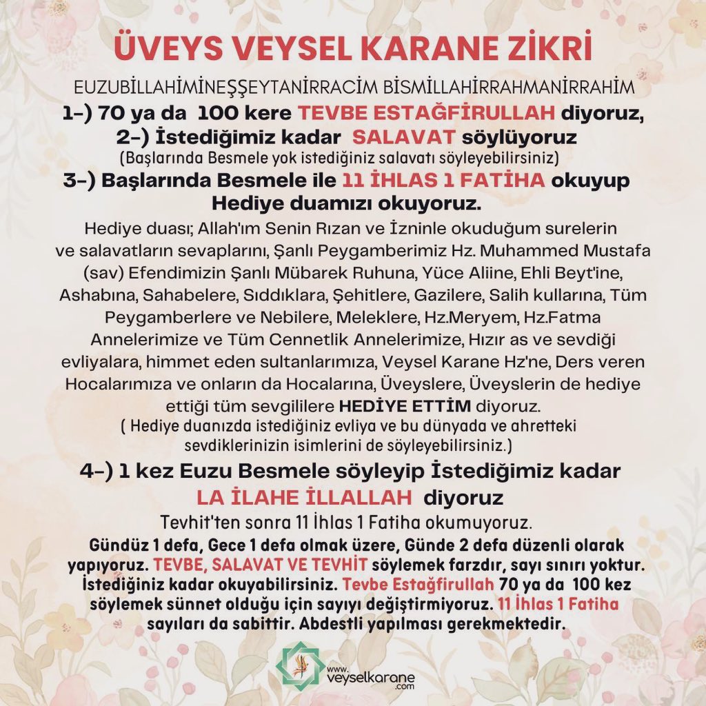 Yurtdışı Üveysleri (@uveysleris) on Twitter photo Bu ilim Kur'an'ı Kerim'dir, sünnetlerdir. Bahsedilen ilim "Allah'ımızı bilme" ilmidir. O'nun emir ve yasaklarını bilmek, uygulamak ilmidir. Bu da Allah'ımızın, yüce kitabında uymamızı istedikleri ve Peygamberimiz Hz. Muhammed'in sav yaşamında uydukları ilimdir.
<a href="/veyselkarane/">veyselkarane</a> Bu ilim Kur'an'ı Kerim'dir, sünnetlerdir. Bahsedilen ilim "Allah'ımızı bilme" ilmidir. O'nun emir ve yasaklarını bilmek, uygulamak ilmidir. Bu da Allah'ımızın, yüce kitabında uymamızı istedikleri ve Peygamberimiz Hz. Muhammed'in sav yaşamında uydukları ilimdir.
<a href="/veyselkarane/">veyselkarane</a>