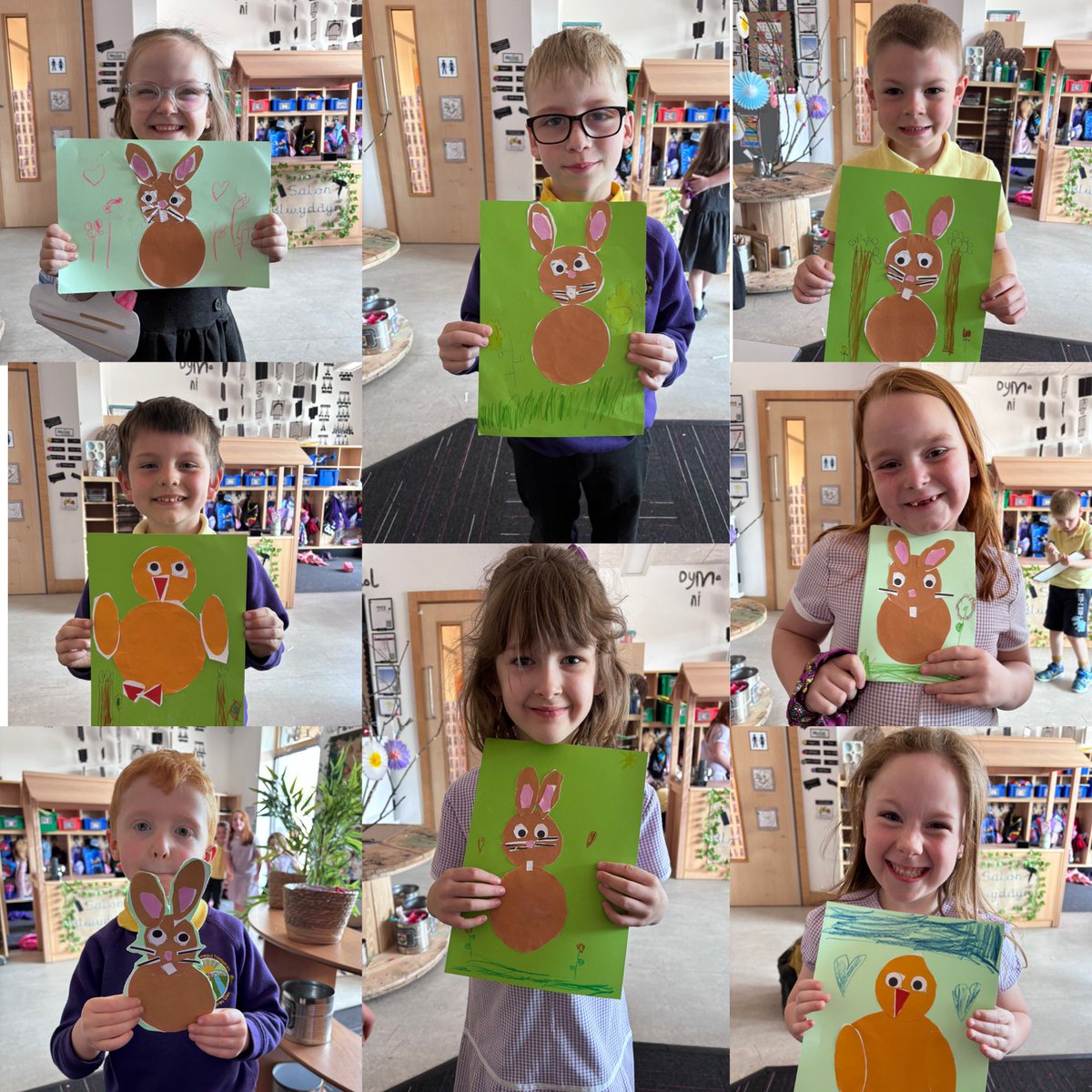 Sgiliau siswrn gwych gan blant Blwyddyn 1 heddiw. 🐥🐰