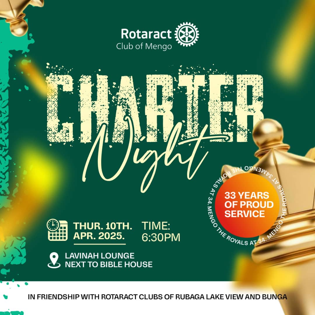 You're invited to join us for an unforgettable night as we celebrate 33 remarkable years as the Royals!

Date: April 10th 📆
Time: 6:30pm ⏰⏱️
Venue: Lavina Lounge 📍

Come and experience the pomp, pageantry, and camaraderie that defines us

#Royals🤴🏽<a href="/33/">33</a>
#CharterNight
#PRTeam