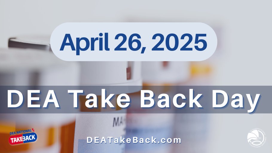 Safely dispose of old medications at #TakeBackDay on April 26! Together, we create a safe and healthy environment. #WellnessWednesday Learn more: DEAtakeback.com