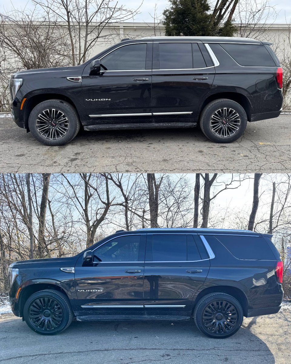 CbusCarAudio's tweet image. #WheelWednesday Check out the transformation on this 2025 GMC Denali! We swapped out the old wheels and tires for a custom set that elevates its style and performance. 

#CCA #ColumbusCarAudio #Wheels #Rims