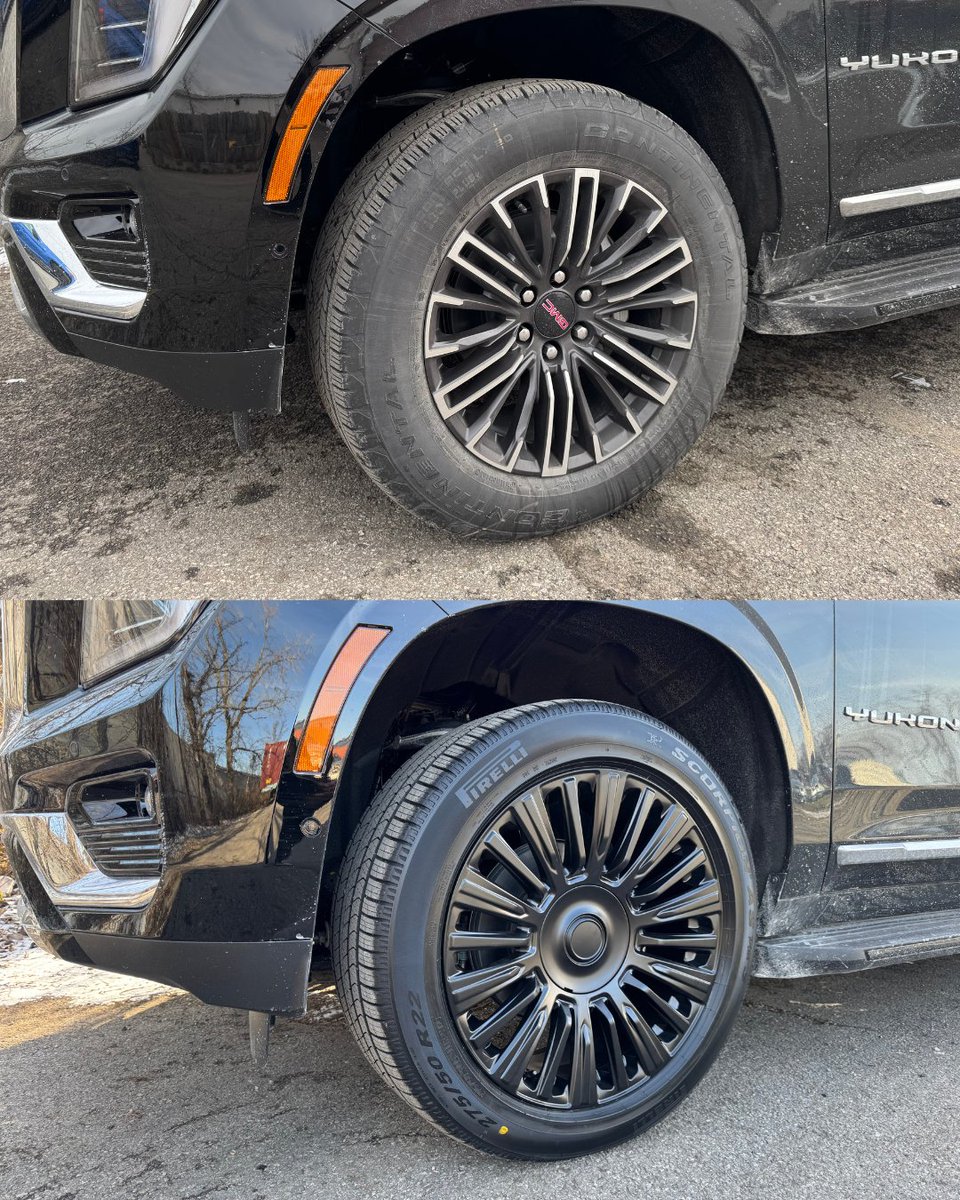 CbusCarAudio's tweet image. #WheelWednesday Check out the transformation on this 2025 GMC Denali! We swapped out the old wheels and tires for a custom set that elevates its style and performance. 

#CCA #ColumbusCarAudio #Wheels #Rims