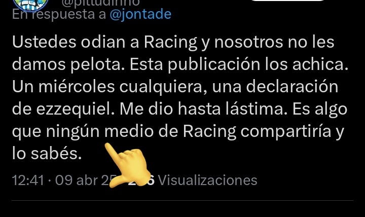 _ganenomueran's tweet photo. Y a esto le llamo, entró la bala.

San Lorenzo es más grande que Racing. https://t.co/0fBHhODM4e