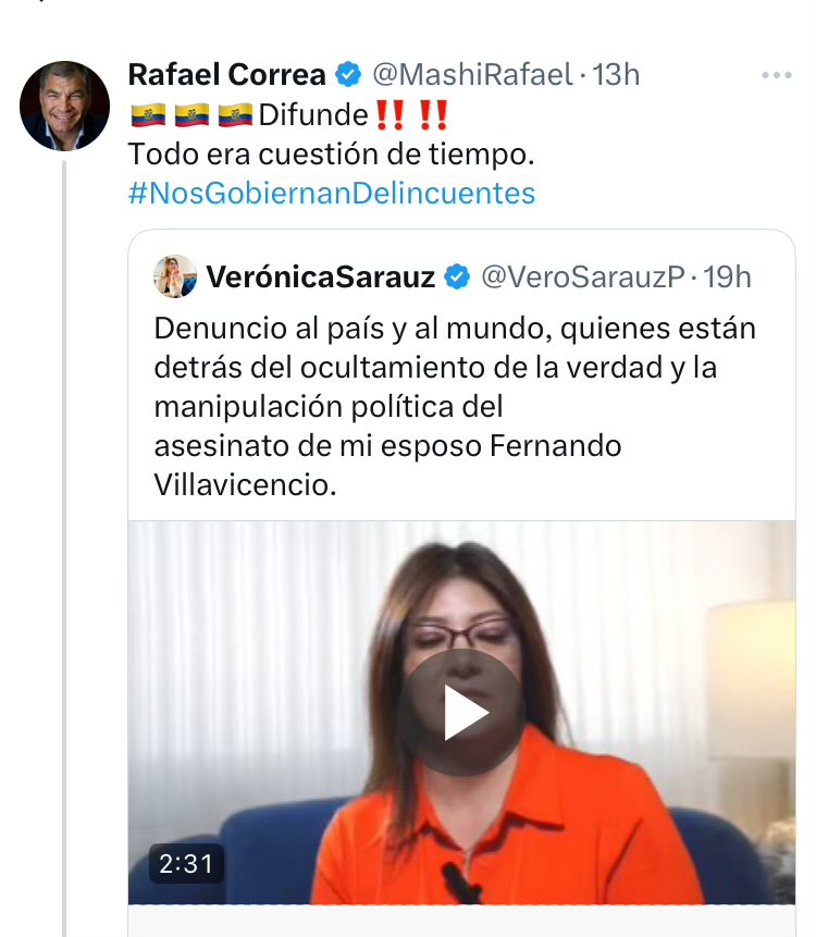 Esto queda para la historia y para la conciencia de los involucrados. Con esto pretenden terminar con su “make over” de Villavicencio, de periodista que denunció corrupción, a “extorsionador” asesinado por su propia gente. Lo hacen con la venia de su ex esposa. Lo hacen con un