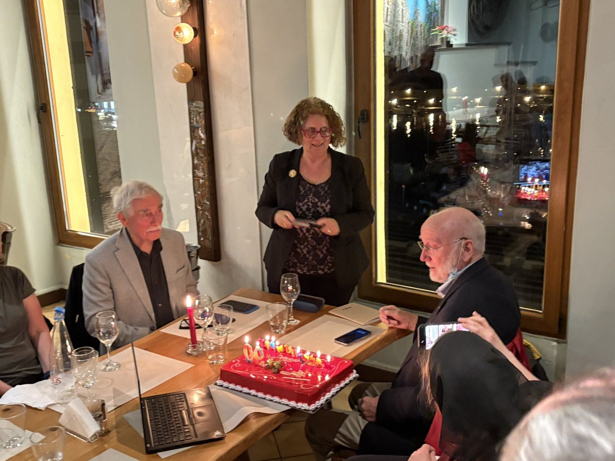 Bob Duce celebrating his 90th birthday with family and colleagues in Crete at the GESAMP workshop he is co-chairing. A former  president of <a href="/SCOR_Int/">SCOR</a> , and a mentor to many scientists in <a href="/SOLAS_IPO/">SOLAS</a>, we wish him many happy returns!
