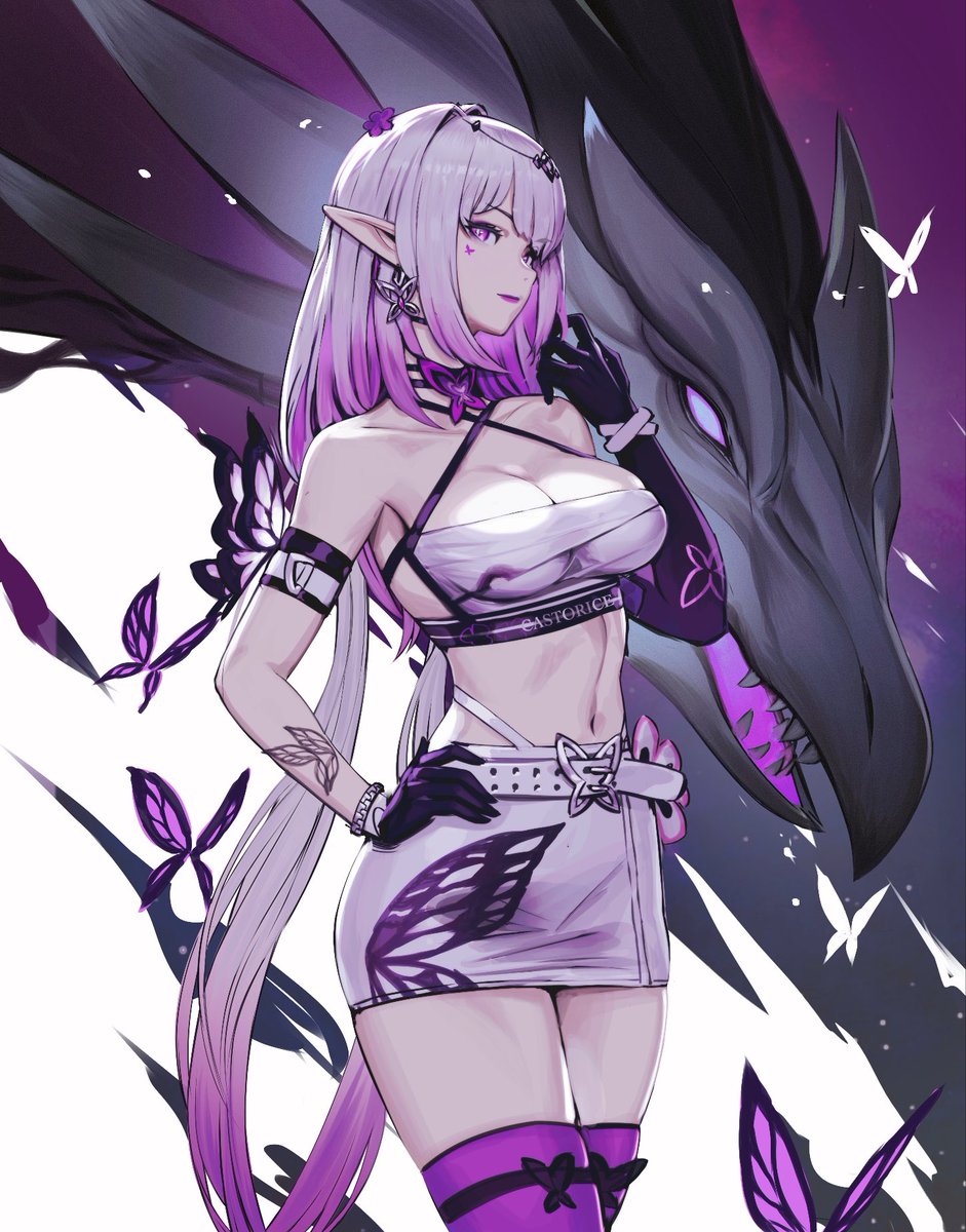 I had a fantastic opportunity to collab with Hoyoverse to create this artwork of Castorice from Honkai: Star Rail! the most beautiful anime gacha game ever! #Honkaistarrail #HSR #hoyoverse #castorice #gachagame #anime