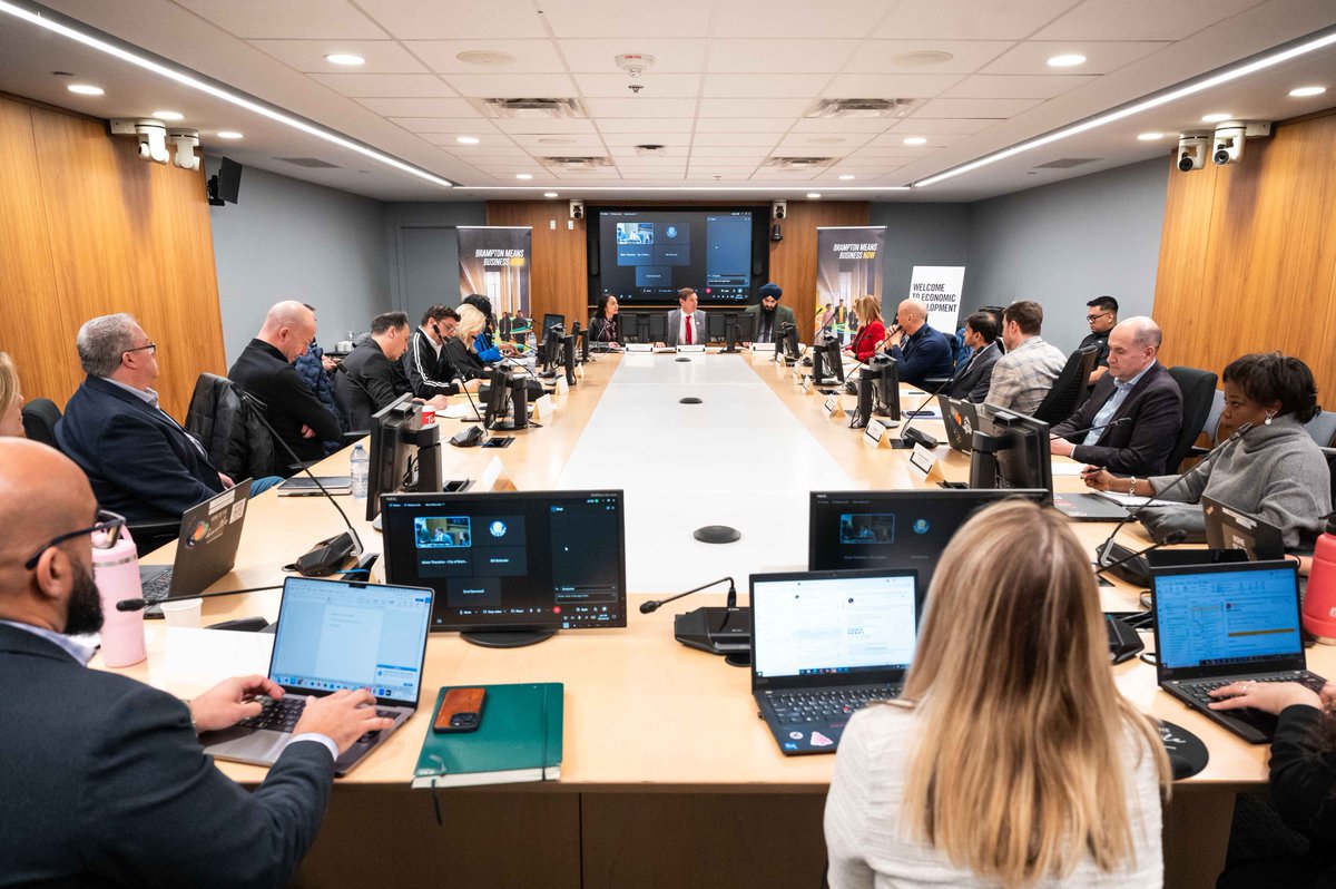 Invest Brampton - Economic Development Office (@invest_brampton) on Twitter photo On April 8, 2025, the <a href="/CityBrampton/">City of Brampton</a> and <a href="/invest_brampton/">Invest Brampton - Economic Development Office</a> team hosted its inaugural Mayor’s Tariff Task Force, bringing together leaders from key sectors like advanced manufacturing, food and beverage processing, health & life sciences, and technology, to assess the local impact On April 8, 2025, the <a href="/CityBrampton/">City of Brampton</a> and <a href="/invest_brampton/">Invest Brampton - Economic Development Office</a> team hosted its inaugural Mayor’s Tariff Task Force, bringing together leaders from key sectors like advanced manufacturing, food and beverage processing, health & life sciences, and technology, to assess the local impact