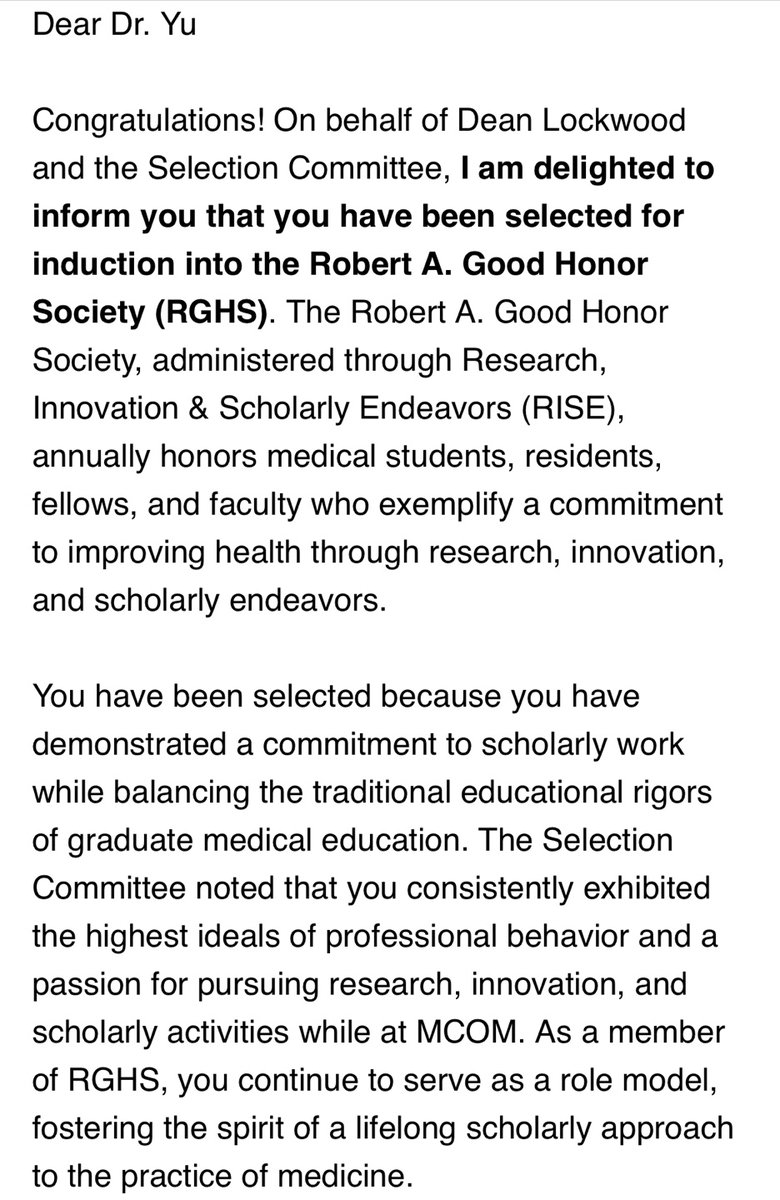 james Yu (@jamesyuhemonc) on Twitter photo Honored to be selected for the prestigious Robert A. Good Honor Society (#RGHS), awarded to no more than 1% of all trainees. Grateful to my amazing Hem/Onc program, colleagues, and mentors! <a href="/USouthFlorida/">University of South Florida</a> <a href="/MoffittNews/">Moffitt Cancer Center</a> Honored to be selected for the prestigious Robert A. Good Honor Society (#RGHS), awarded to no more than 1% of all trainees. Grateful to my amazing Hem/Onc program, colleagues, and mentors! <a href="/USouthFlorida/">University of South Florida</a> <a href="/MoffittNews/">Moffitt Cancer Center</a>