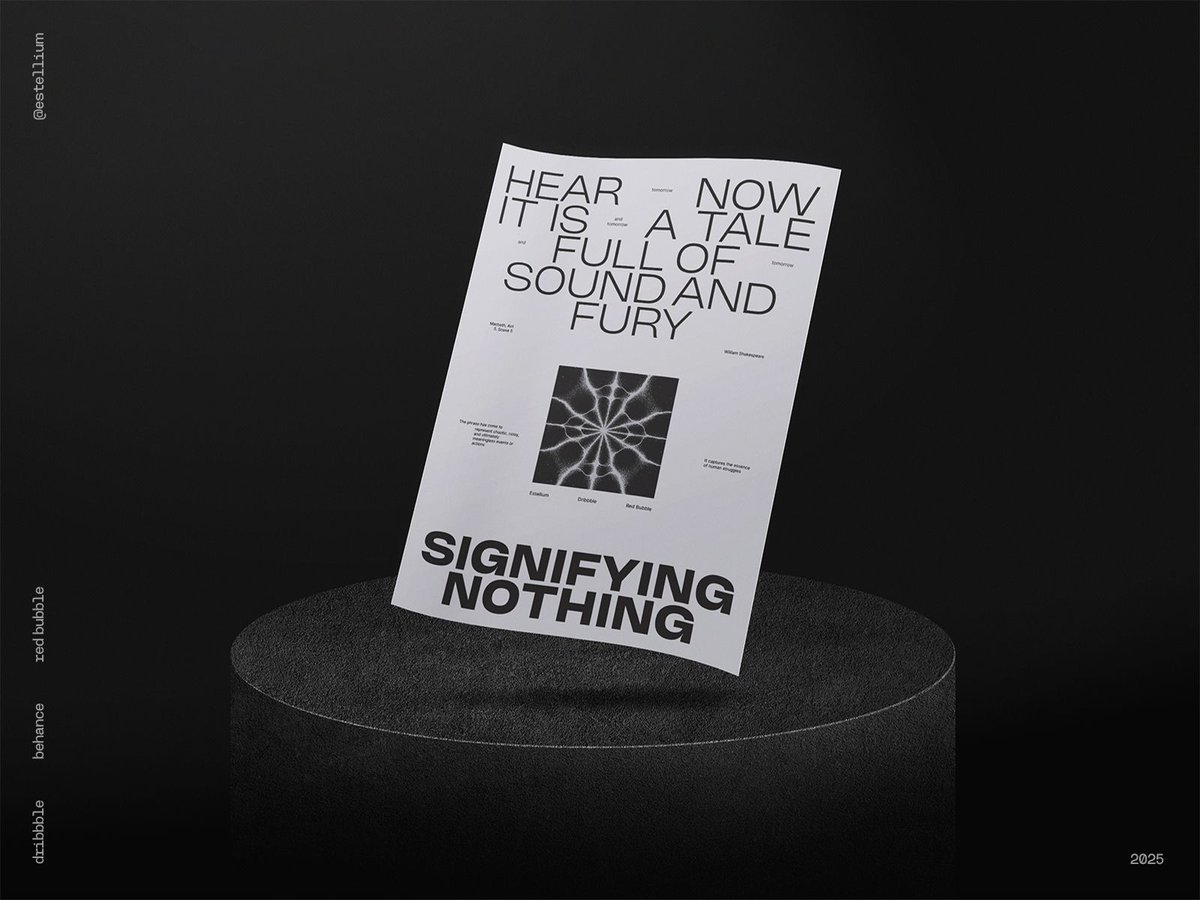 ectricel_'s tweet photo. Sound // Fury poster miniseries, vol. 2. 🌟 Check these out at #RedBubble https://t.co/4O7FTJfM1p 🌟 #graphicdesign #abstract #print #poster #minimalist https://t.co/8tYxkz9T4g
