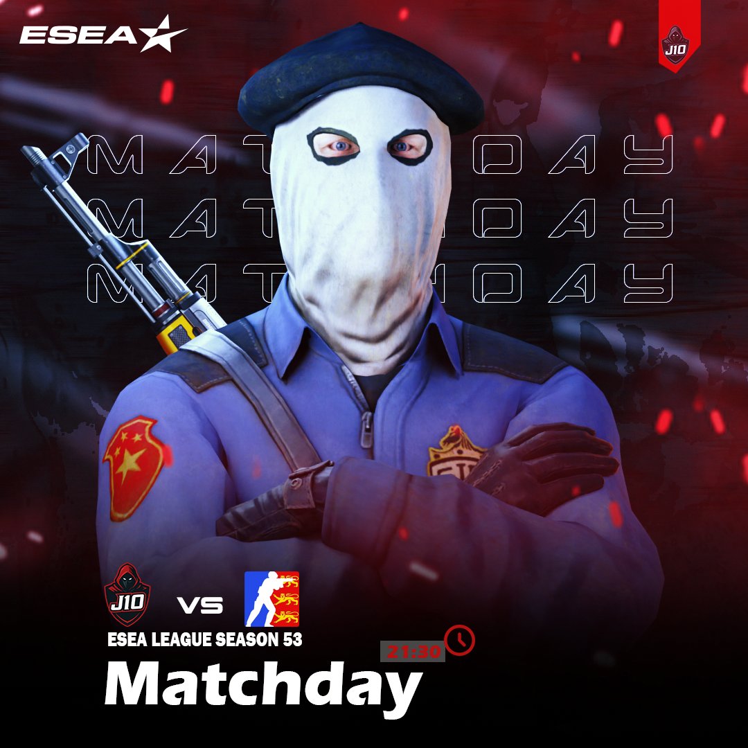 🔥 MATCH DAY – ESEA 🔥
🎮 J10 vs ETT
🗓️9/04/2025 | 🕒 21:30
📍 ESEA – OPEN 53
🧠 Strats ready.
💥 Crosshairs locked.
🫡 The squad is locked in and ready to go.

Let’s get that W. Drop your support in the comments! 💬
#ESEA #MatchDay #CS2 #LockedIn #GG