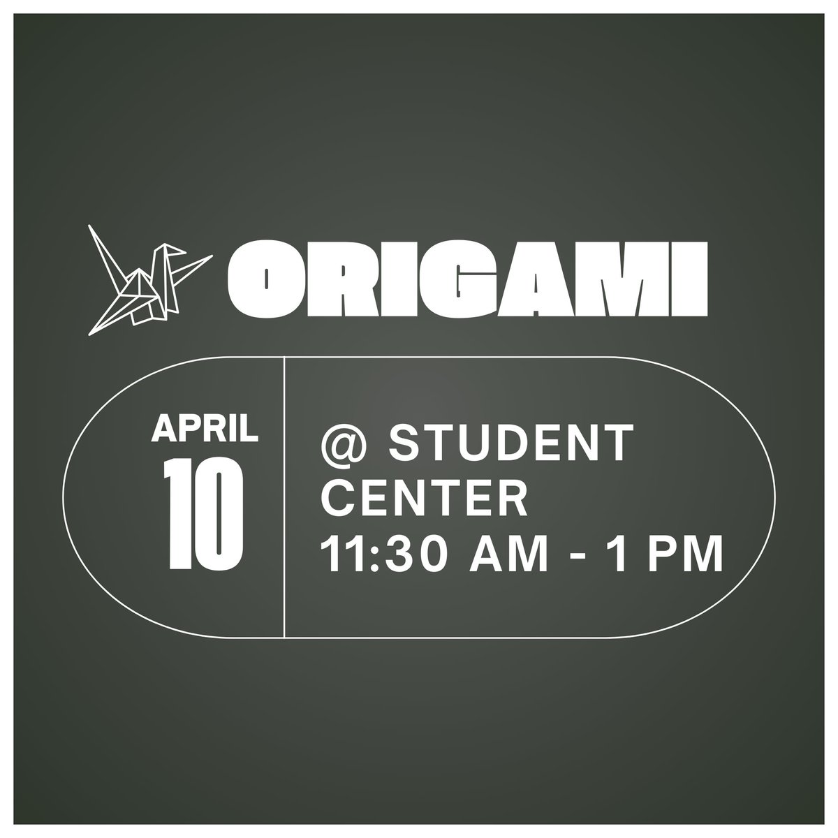 LCC_studentgov's tweet photo. Make some origami with us in the Student Center! 📃 No experience required!!! https://t.co/3IYcKDthHS