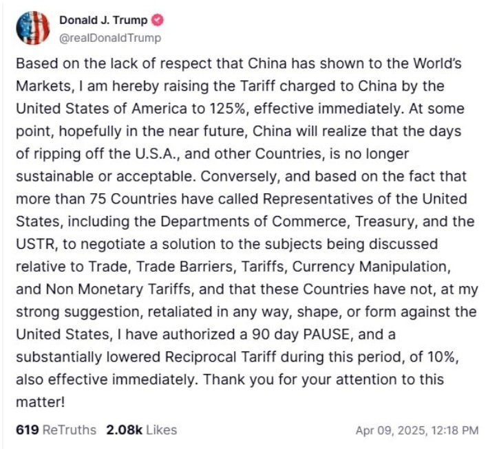 SolarHack's tweet image. 125% EFFECTIVE IMMEDIATELY

Who blinks first 

China is just the target