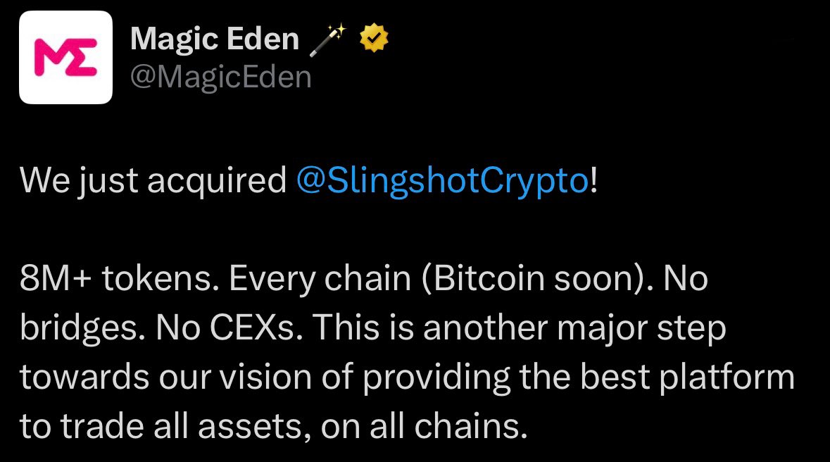 mimcoinbtc's tweet image. runes on slingshot confirmed.

next on vector.

then on moonshot.

followed by major exchanges.

runes comeback is inevitable.