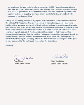Letter from Peter and Senator Van Hollen to the Trump Administration. 