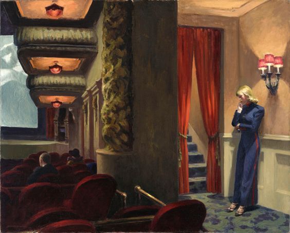🎨Edward Hopper
New York Movie, 1939