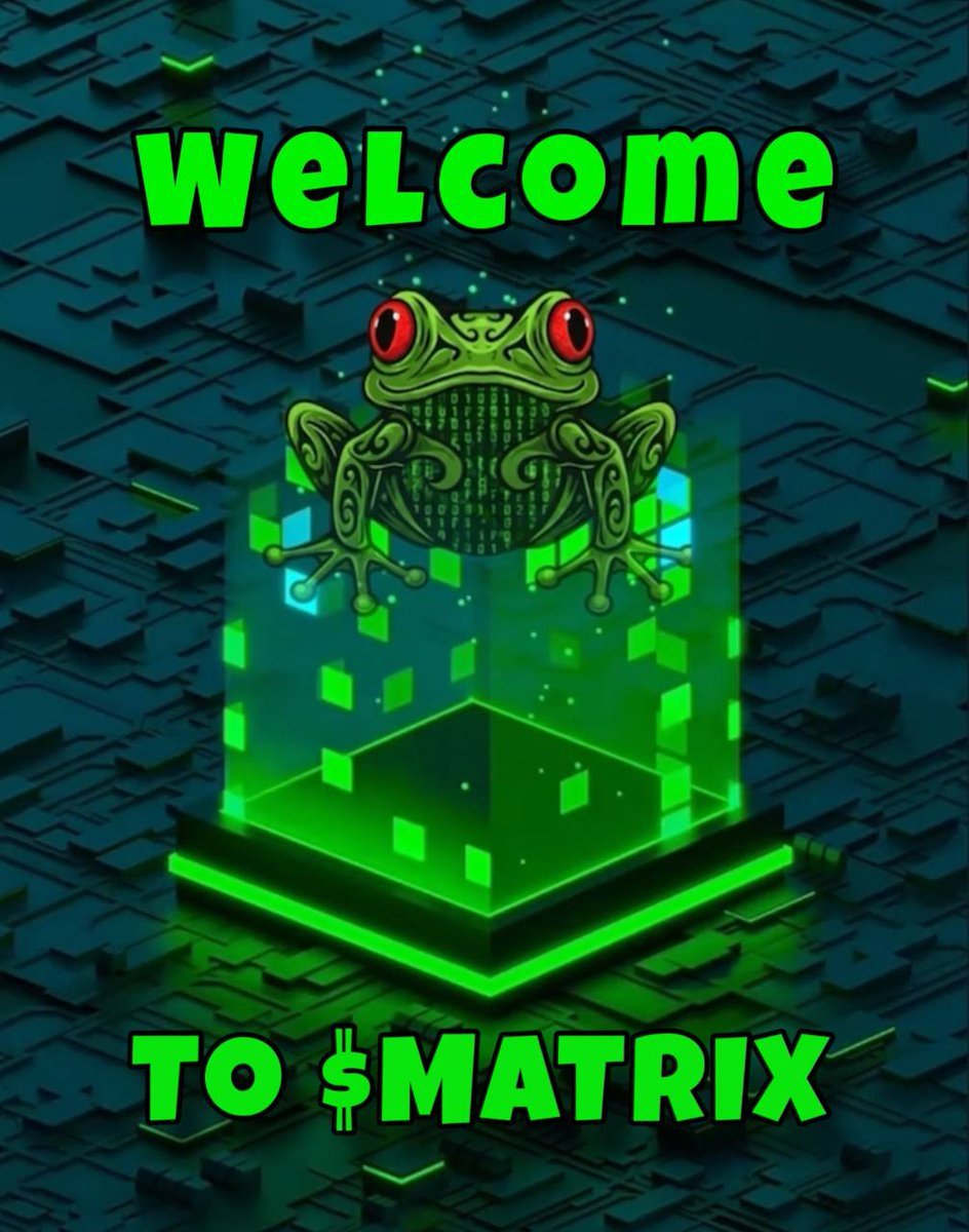 JayerHenri's tweet photo. This is the new X Account of $Matrix ๐ธ ๐ท Enter the Matrix: ๐ทhttps://t.co/4SEIGKv9LI #MATRIXFROG #PEPU #Crypto $PEPU #TheMatrix $MATRIX
@Pepe_unchained https://t.co/w29GCRN2b7