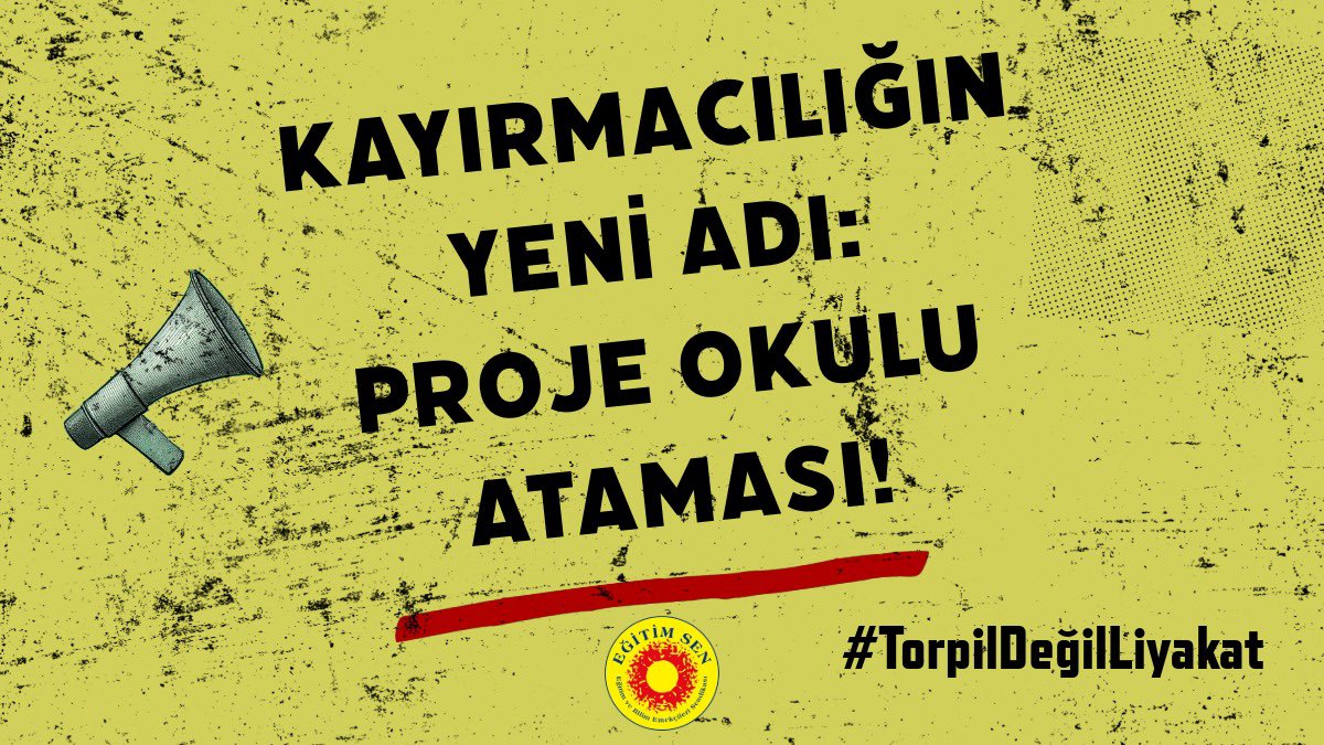 ytemel1's tweet photo. Proje okullarında keyfi uygulamalara son verilsin!
#TorpilDeğilLiyakat https://t.co/5RFbhecEsL