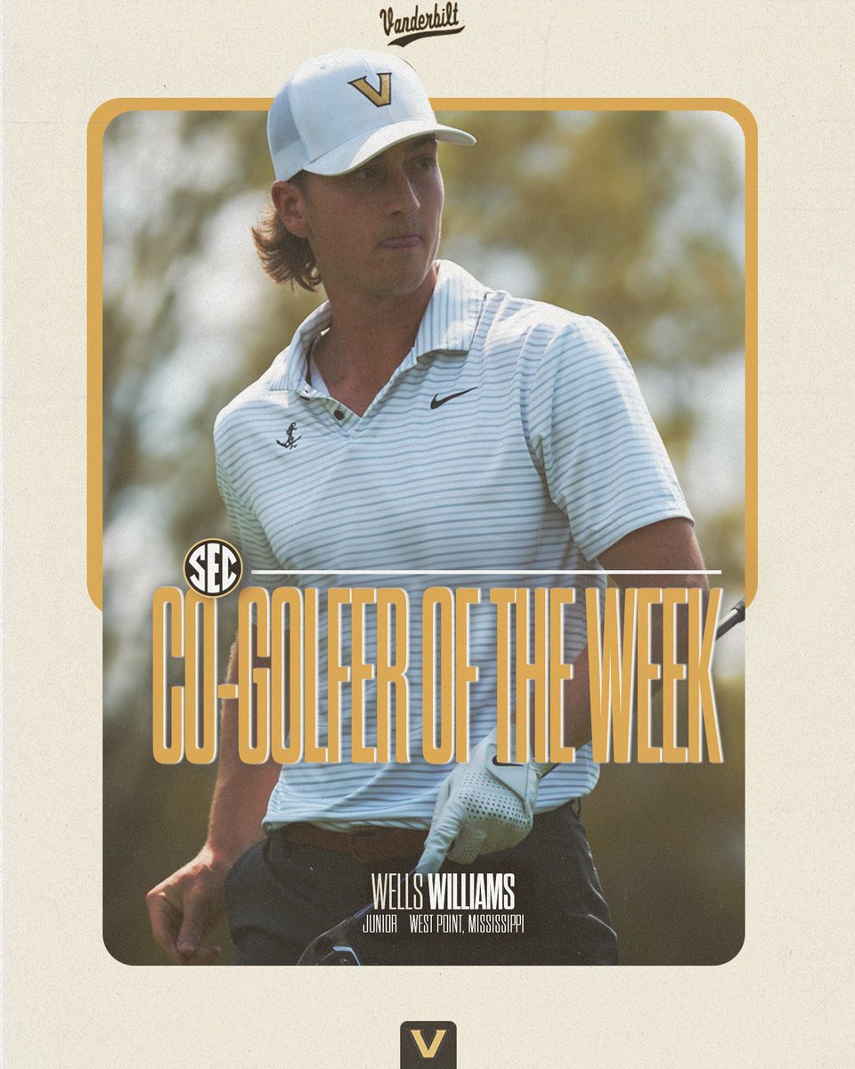 A Fabulous Weekend of Golf Earns Wells SEC Co-Golfer of the Week honors

Williams carded a career low 15-under 198 to win the 2025 Mason Rudolph Championship 

⚓️⬇️

#AnchorDown