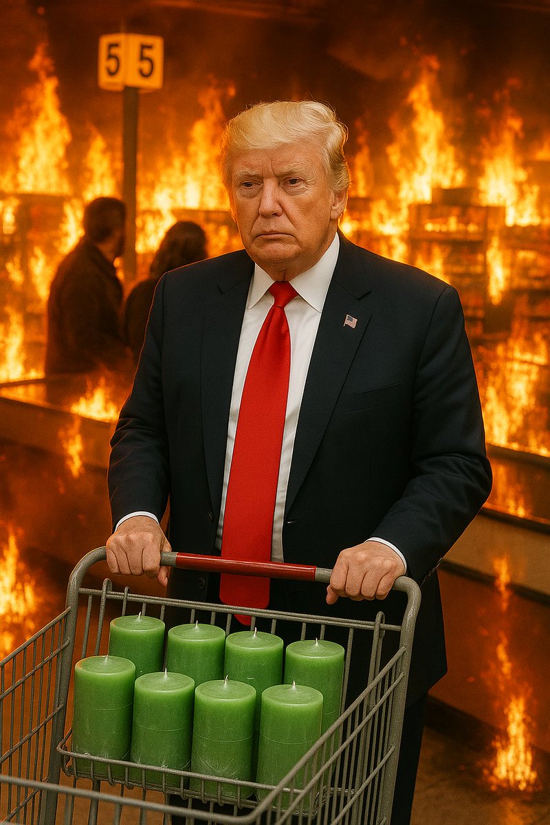 "heard you wanted some green candles"