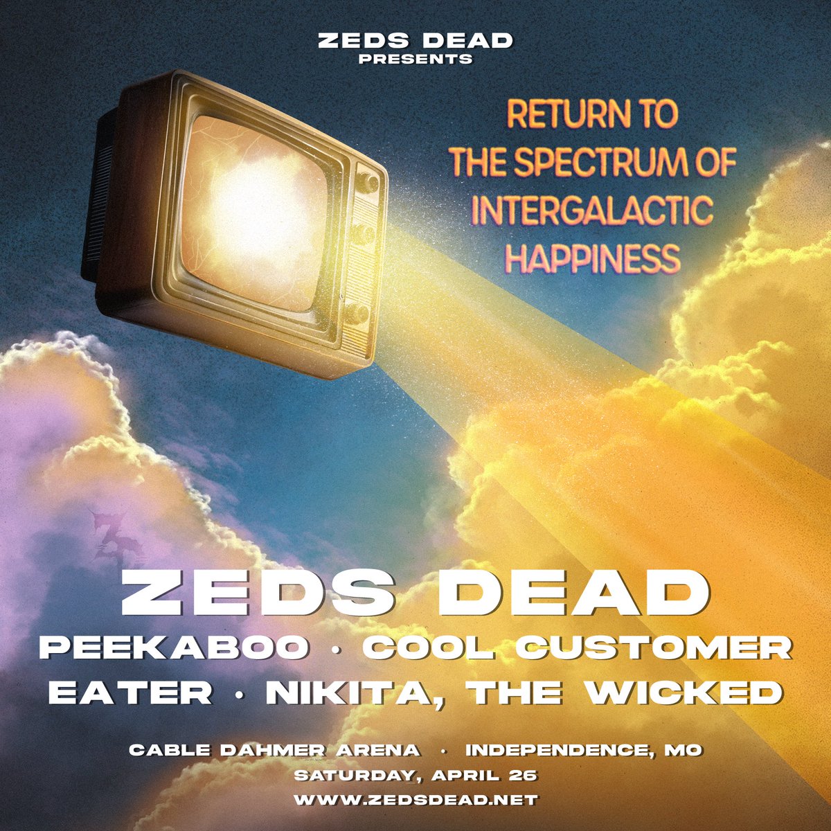 ZOOKSProduction's tweet image. Tier 3 Floor Tickets are SOLD OUT! 🚨
LIMITED Tier 4 Floor Tickets Just Released!👀
.
Tix: bit.ly/ZedsDead2025 🎟