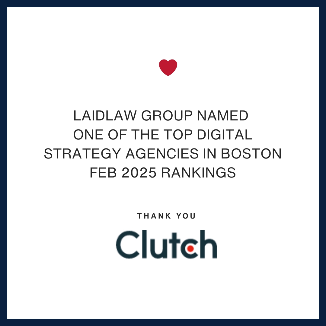 Thrilled to be named one of Boston's Top Digital Agencies in February 2025 rankings by Clutch :) Learn more about us lnkd.in/ddvd-B2
#digitalmarketing #digitalstrategy #brandstrategy #digitalagency #bostondesignfirm #webdesign
#emailmarketing #printdesign #brandingagency