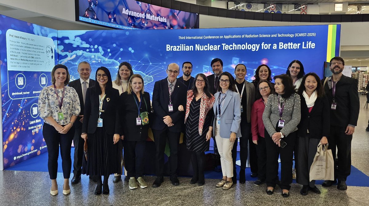 repbrvienna's tweet image. With the Brazilian delegation at the IAEA III International Conference on Applications of  Radiation Science and Technology #ICARST2025