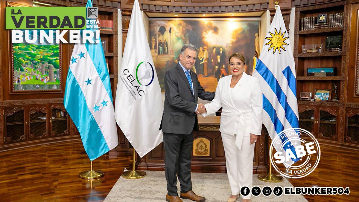 ElBunker504's tweet photo. ¡UNIDOS POR LA PATRIA GRANDE!

La presidenta Xiomara Castro, con su liderazgo orientado a la justicia social, recibió en Casa Presidencial a los presidentes Miguel Díaz-Canel, Luis Arce, Gustavo Petro y Yamandú Orsi, con quienes sostuvo reuniones sobre la cooperación y la amistad entre pueblos, previo a la IX Cumbre de Jefas y Jefes de Estado de la Comunidad de Estados Latinoamericanos y Caribeños (CELAC).🇭🇳🇨🇺🇺🇾🇧🇴