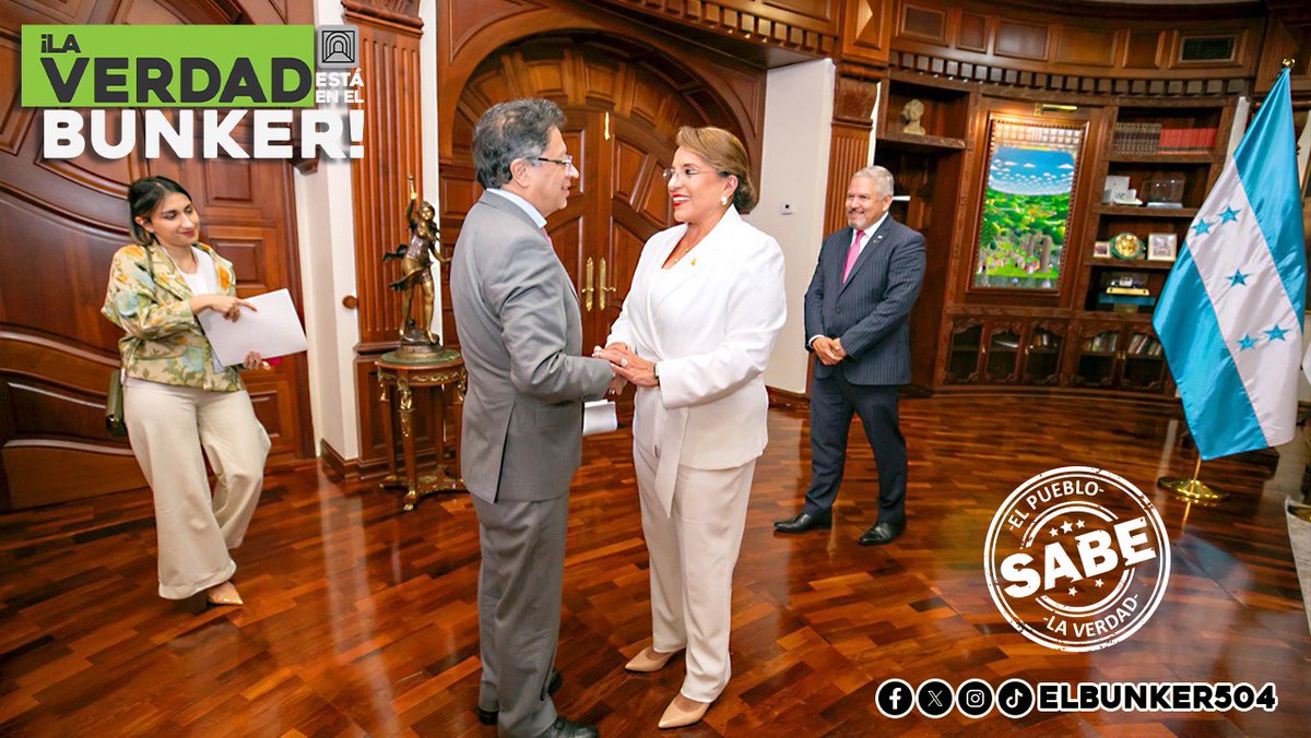ElBunker504's tweet photo. ¡UNIDOS POR LA PATRIA GRANDE!

La presidenta Xiomara Castro, con su liderazgo orientado a la justicia social, recibió en Casa Presidencial a los presidentes Miguel Díaz-Canel, Luis Arce, Gustavo Petro y Yamandú Orsi, con quienes sostuvo reuniones sobre la cooperación y la amistad entre pueblos, previo a la IX Cumbre de Jefas y Jefes de Estado de la Comunidad de Estados Latinoamericanos y Caribeños (CELAC).🇭🇳🇨🇺🇺🇾🇧🇴