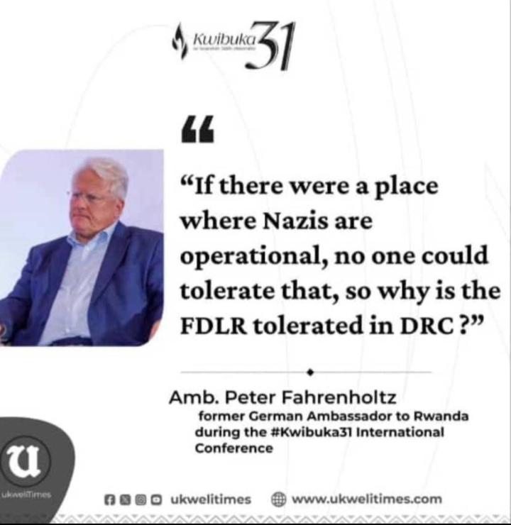manuhavuga's tweet photo. Who can tell us what the "International Community" would do if they learn that a Nazi like group is operating somewhere in Central Africa? @Ibuka_Rwanda @RwandaParliamnt @Unity_MemoryRw 
@UNSC_Reports https://t.co/v6o0rGWbCC