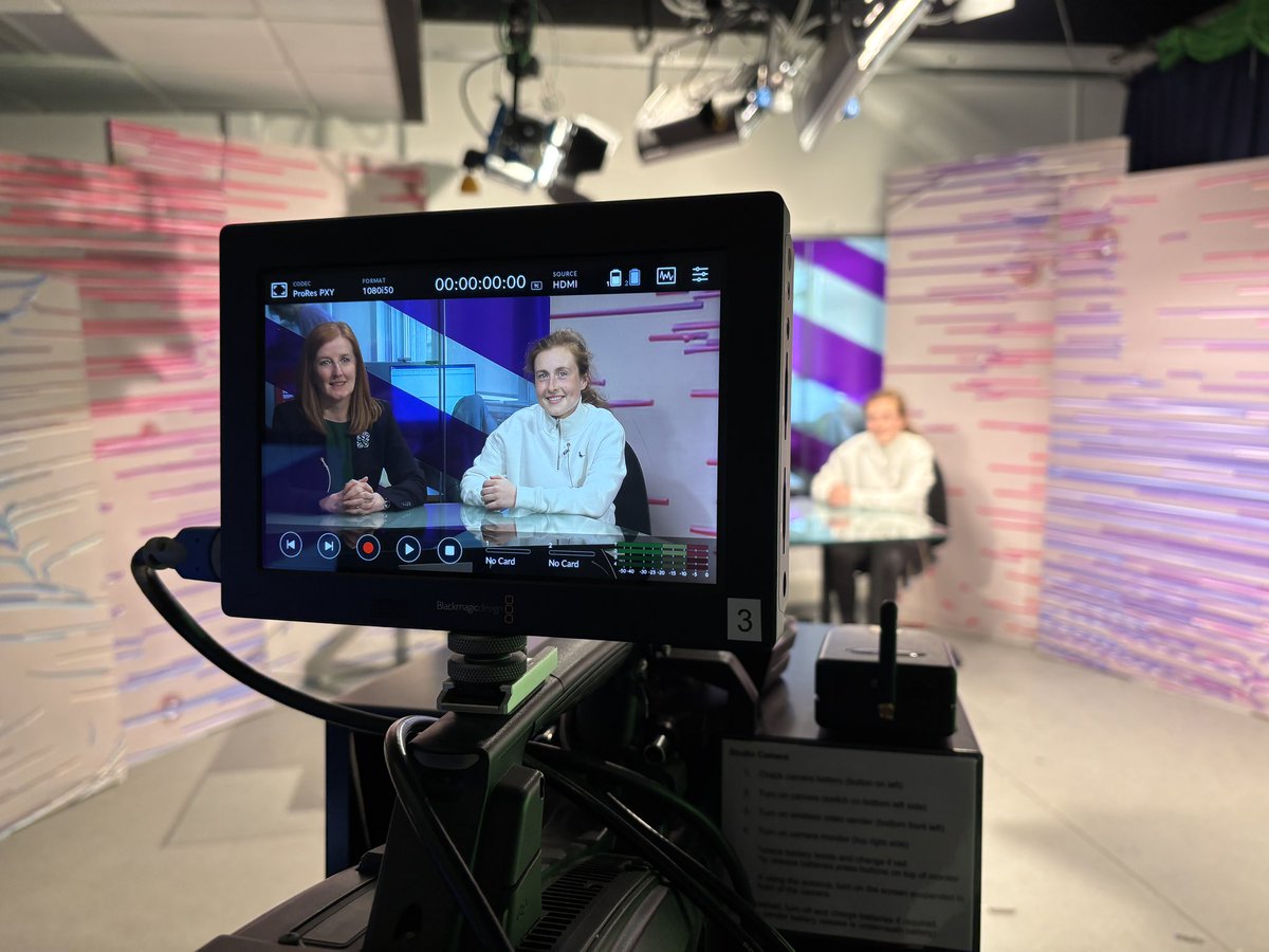 Had a great day presenting the sports section of our assessed news day! It was a good experience to have a go at a role in front of the camera 🎥