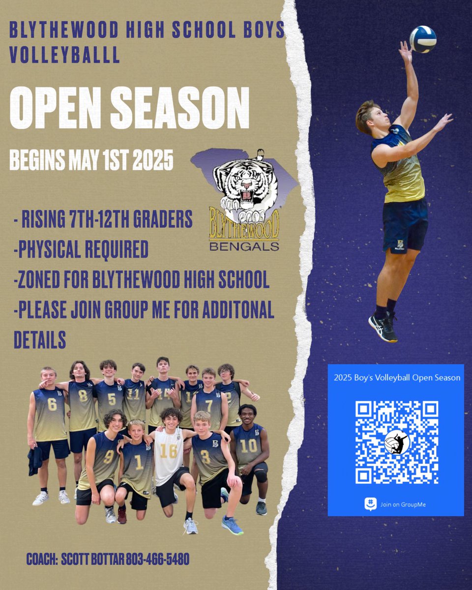 Interested in playing on the boys volleyball team next year?  Reach out to Coach Bottar for more information!