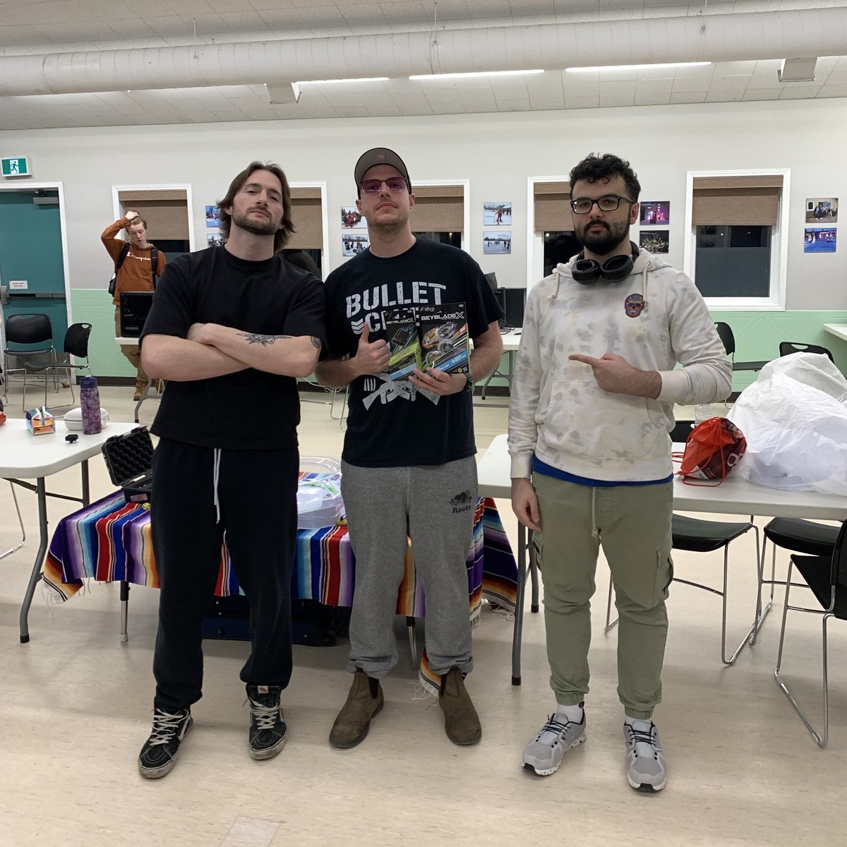 BattleCityFGC's tweet photo. Congrats Tynado for winning their 1st #BEYBLADEX bracket at Battle City Weekly 🌪️

🥇 Tynado
🥈 @brownjohnnn 
🥉 @MrArgentix 
4️⃣ Alexander
5️⃣ @fgcjetsee 
5️⃣ @KayoloPatrick 
7️⃣ @Thundathighs1 
7️⃣ @andydiluvian https://t.co/bFkvuGDhkq
