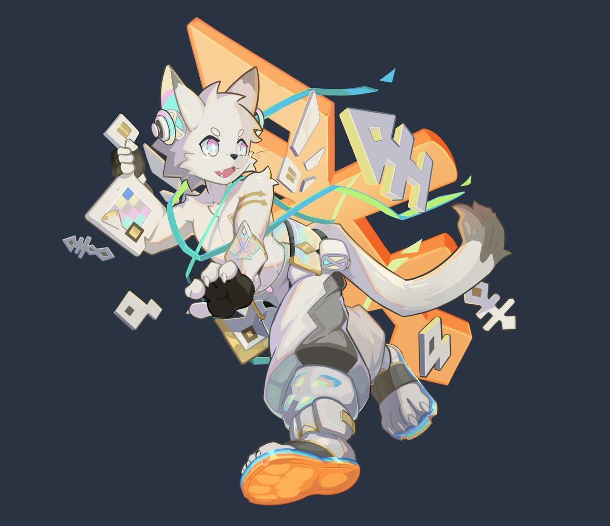 给喵咕哒子的生日贺图 也算是每年的摸底了uwu