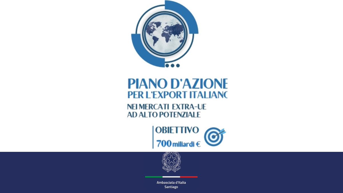 Disponibile per consultazione delle imprese🇮🇹 il #PianoDAzione per l’export 🇮🇹nei mercati extra-UE ad alto potenziale, inclusa l'America Latina. Italia lavora per rafforzare #CooperazioneEconomica e commerciale e dialogo tra le parti coinvolte⤵️
esteri.it/it/sala_stampa…