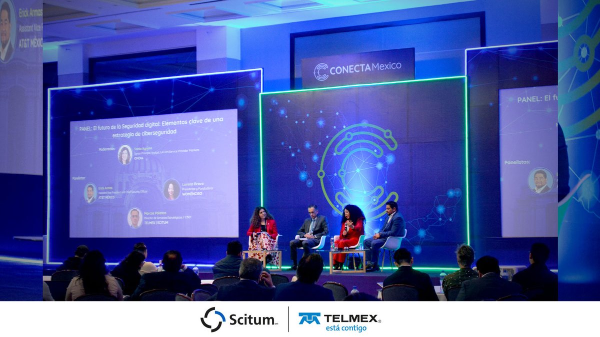 Scitum_MX's tweet image. 🔐 Scitum presente en #ConectaMexico 

El pasado 8 de abril, participamos en el panel “El futuro de la Seguridad digital: Elementos clave de una estrategia de ciberseguridad” durante Conecta México 2025. Marcos Agustín Polanco Velasco, Director de Servicios Estratégicos / CISO de…