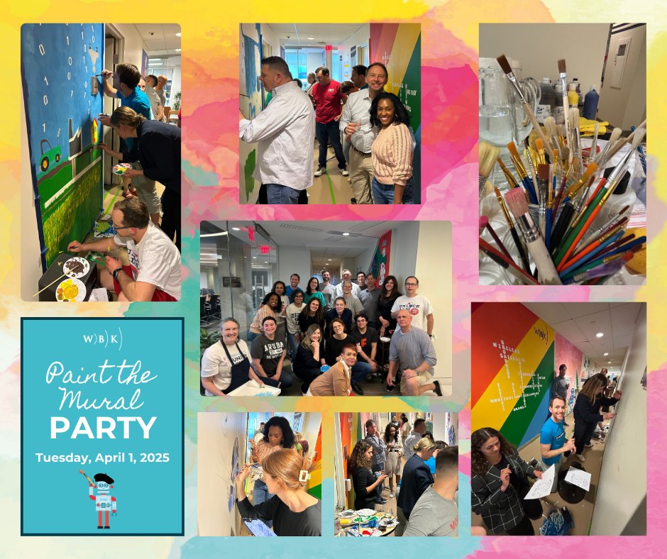 WBK hosted an epic Paint the Mural Party where teams got creative and brought the graffiti wall to life with amazing designs! Having a palette of fun and brushing off all the stress—this is what good times are made of.
#NotJustAnotherLawFirm