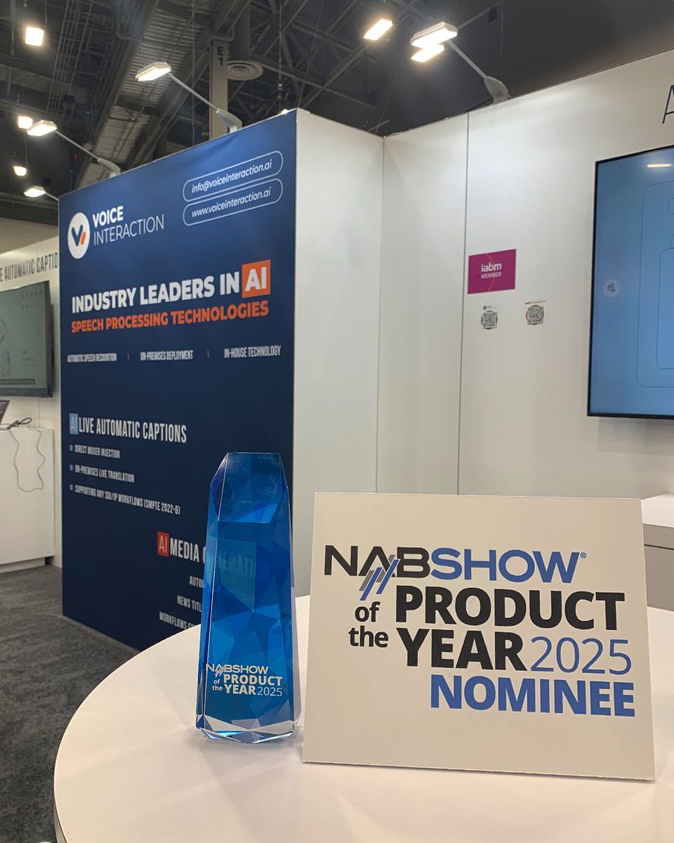 Big news from Las Vegas! 🎉

Audimus.Media has just been awarded Product of the Year at #NABShow2025! 🏆

We're incredibly honored to be recognized once again among the most innovative technologies shaping the future of media, entertainment, and accessibility.