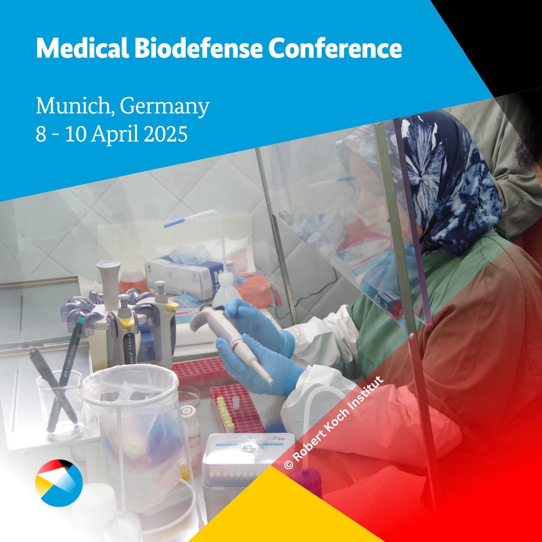 GermanyUN's tweet photo. 430 experts from 46 countries are attending the Medical Biodefense Conference in Munich. 40 of those experts are sponsored by the 🇩🇪 Federal Foreign Office. The cooperation under the #GermanBiosecurityProgramme is presented by German, African, Asian & European partners. #MBDC https://t.co/p0y8GEdzbm