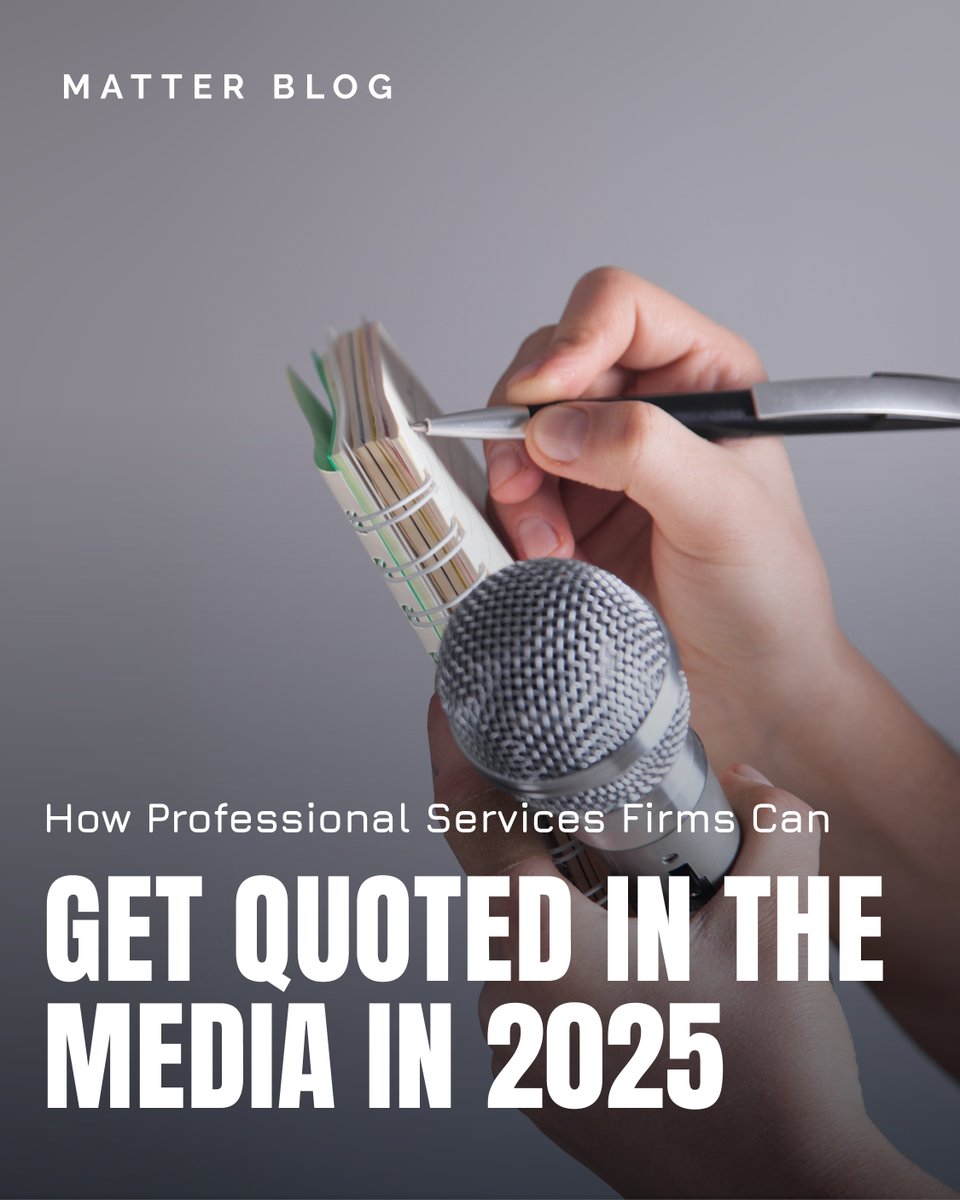 For professional services firms trying to get their expert POVs featured in the media in 2025, boldness + timing = coverage.

Here’s how professional services firms can become go-to resources for media: bit.ly/3ErmsPI

#MediaStrategy #ThoughtLeadership #PRTips